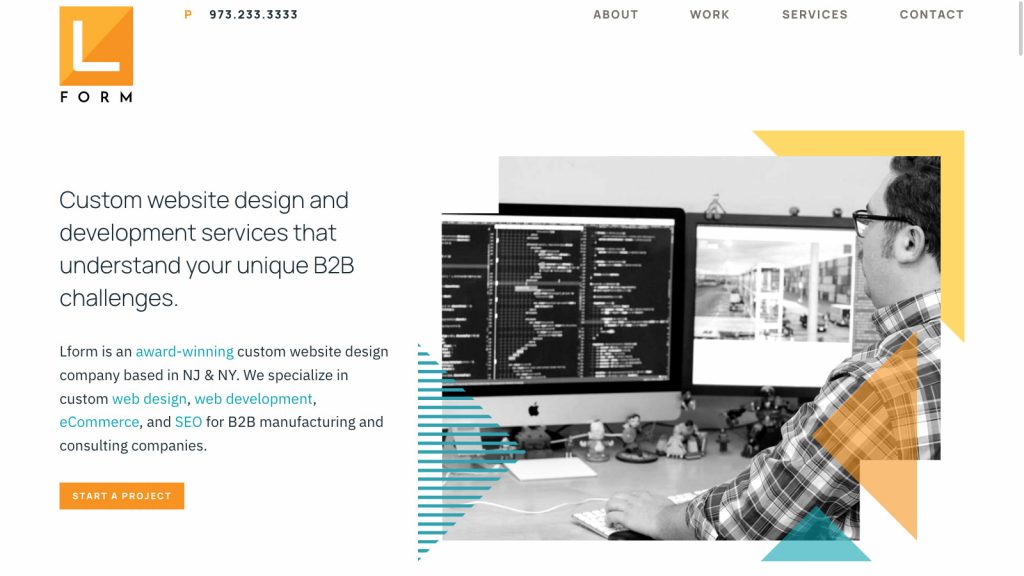 Lform Design homepage