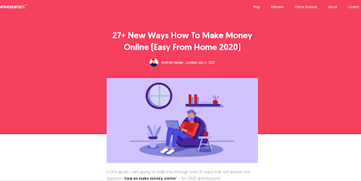 How to make money online graphic