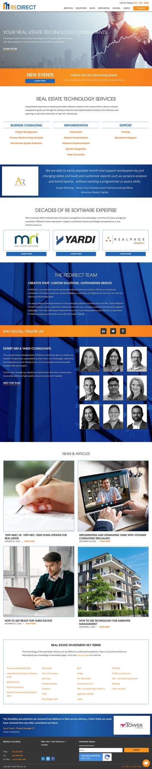 REdirect Consulting | Custom Web Design Case Study | Lform