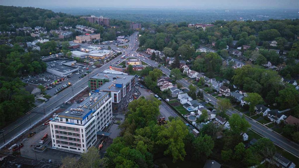 Drone View of West Orange & Montclair, NJ