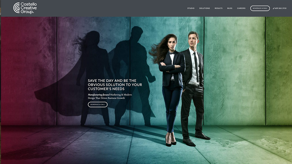 Costello Creative Group homepage