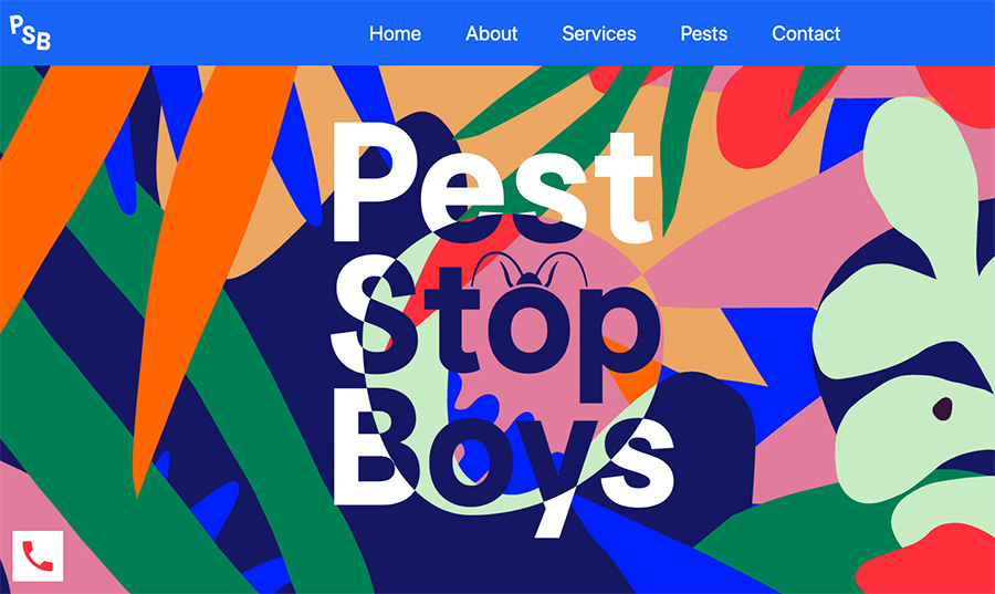 Pest Stop Boys website