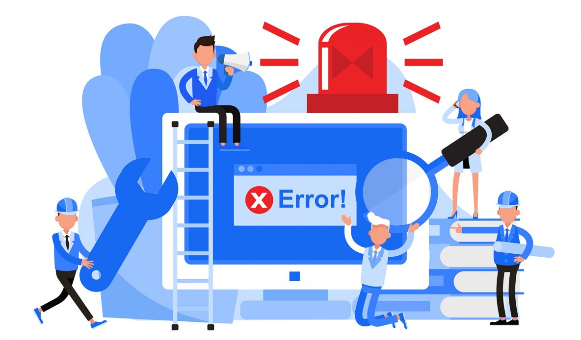 illustration of computer error