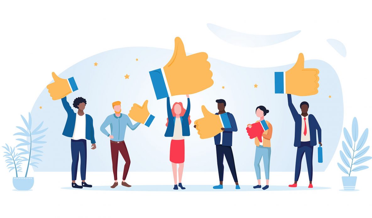 Customer review rating. People give review rating and feedback. Flat vector illustration. Customer choice. Know your client concept. Rank rating stars feedback. Business satisfaction support