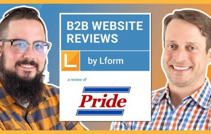 B2B Website Reviews by Lform, a review of Pride