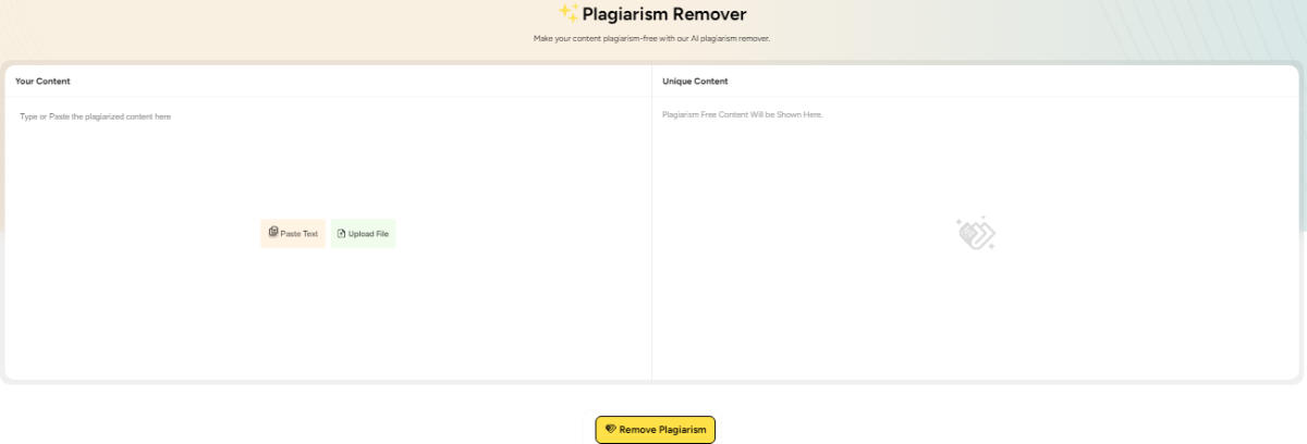 AI plagiarism remover