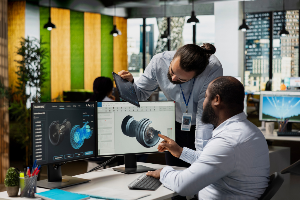 manufacturer using CAD